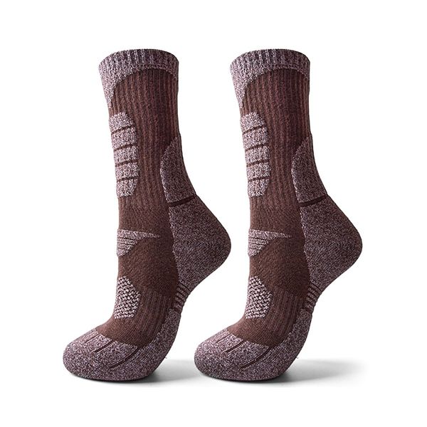 

winter skateboard skiing socks male female winter thermal towel bottom socks snow camping hiking non-slip warm new, Black