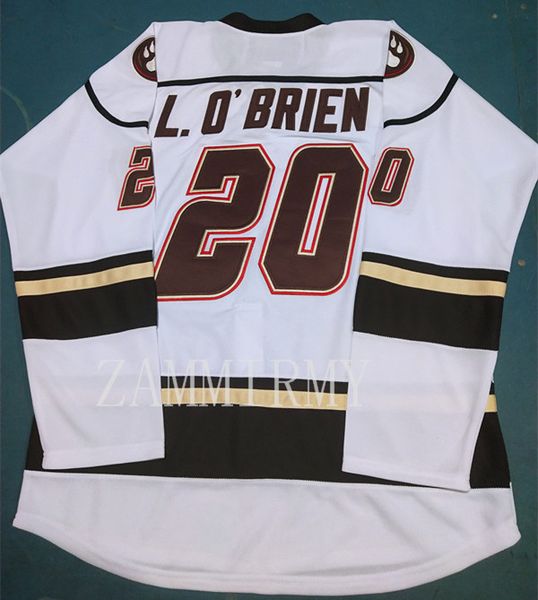 

vintage hershey bears l.o'brien 20 hockey jersey embroidery stitched customize any number and name, Black