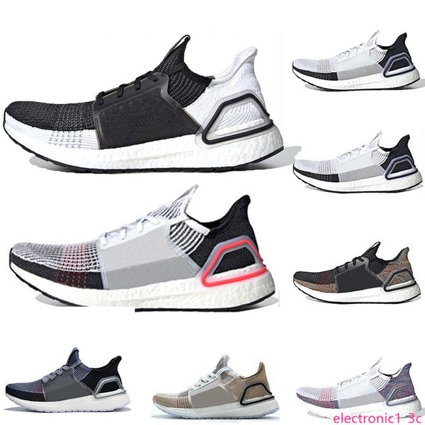 

cloud white black ultra 19 men women running shoes oreo refract true pink black white ultra mens trainers sports sneakers 36-45, Black;green