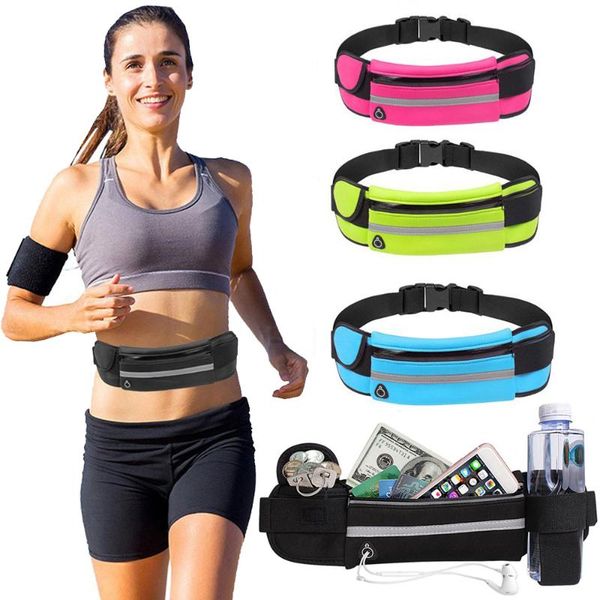 

waist bag belt men women sport outdoor running bag waistbag usb waist pack travel multifunctional waterproof phone travel bags