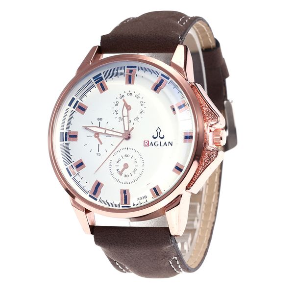 

relogios new men watches business men's watch leather mens fashion quartz watch relogio masculino reloj hombre, Slivery;brown
