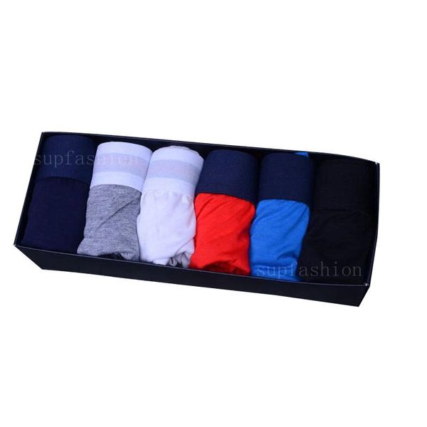

100% famous vogue underwear for man boxer gay mens underwear 2019 new shorts fashion solid color cotton male breathable underwears, Black;white