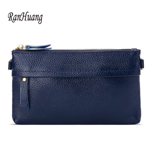 

ranhuang women split leather day clutches candy color shoulder bags women's fashion crossbody bags small clutch a1593