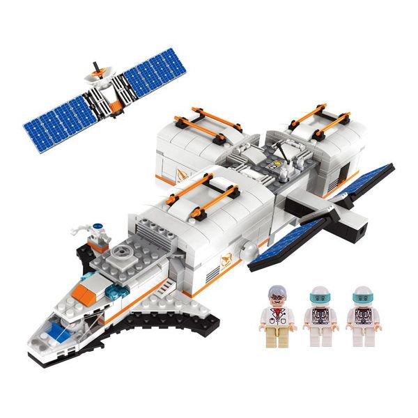 

732pcs children small granule space station assembling building blocks toys kids boys intelligence toys diy gift toys 02