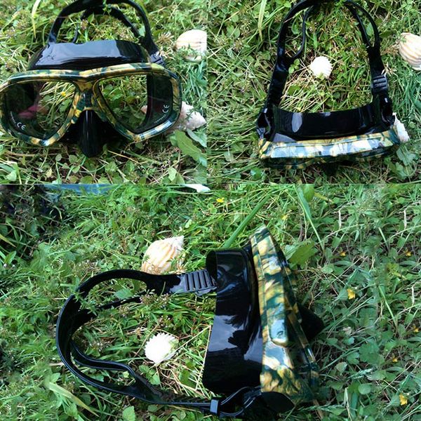 

newly camouflage diving snorkel mask nearsighted lenses mask scuba dive snorkel bfe88