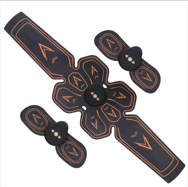 

new rechargeable electric abdominal muscle stimulator trainer abs fitness belt body massage ems electrostimulator toner exercise