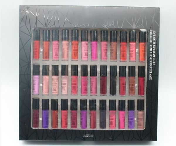 

dropship soft матовый lip cream 36pcs matte liquid lipstick lip gloss set