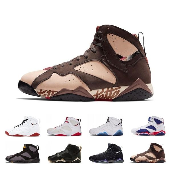 

7 7s patta bordeaux hare ray allen tinker alternate olympic men basketball shoes french blue barcelona nights sneaker