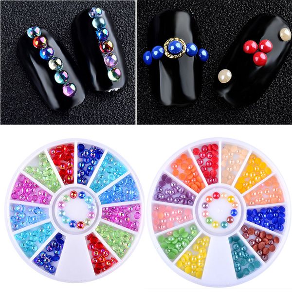 

3d nail rhinestone flash acrylic tips decorative nail wheel art decoration sequins diyongles materiel*, Silver;gold
