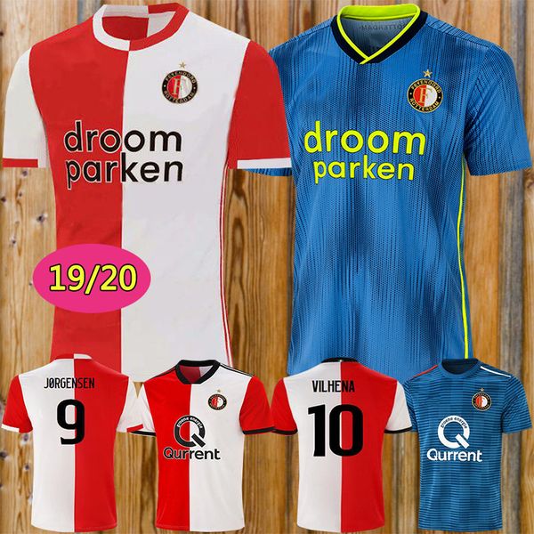 

19 20 Feyenoord soccer jersey home 2019 2020 11 LARSSON 32 V.PERSIE 19 BERGHUIS 10 VILHENA 9 JORGENSEN JERSEY football sweatshirt
