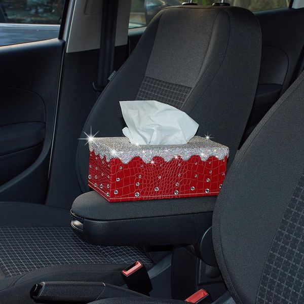 

shinny tissue box cover rectangular holder for home car office decor