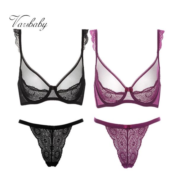 

varsbaby сексуальные t-брюки комфортно соблазн кружева молодых женщин 2 бюстгальтеры / серия, Red;black