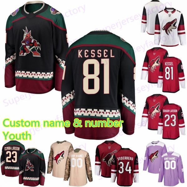 

Youth 81 Arizona Coyotes jersey Arizona Coyotes 23 Ekman-Larsson 34 Carl Sode 8 Nick Schmaltz 9 Clayton Keller 32Antti Raanta Hockey Jerseys