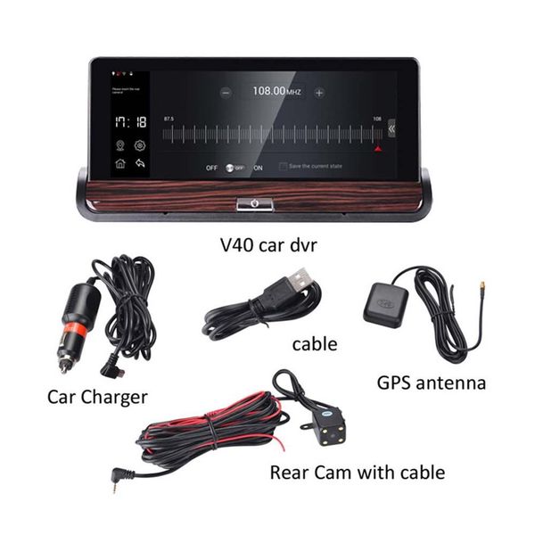 

8-inch central control 3g streaming media wifi driving recorder new full screen smart dual electronic dog car