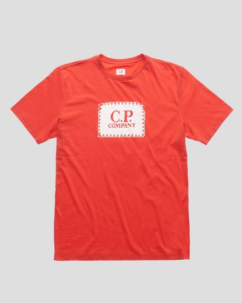 

cp company 19ss мужского дизайнера т shrit c.p компания джерси 30 1 label print crew t-shirt cp company shirt тройники 3 цвета, White;black