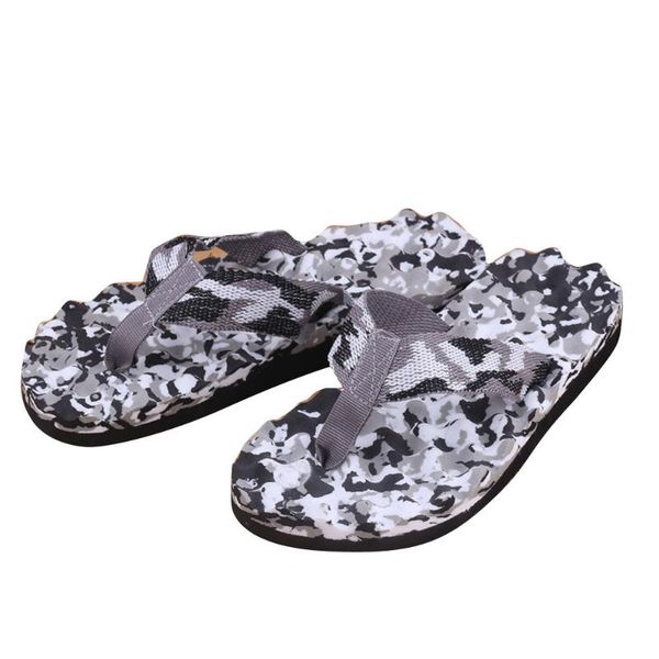 

men summer camouflage flip flops shoes fashion beach sandals slipper sandals slipper indoor & outdoor men shoes, Black