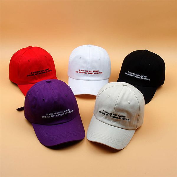 

2018 new style adjustable angry embroidery cotton baseball hat fashion baseball cap casual dad hats girl snapback cap, Blue;gray