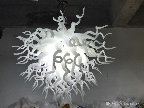 

white glass crystal chandelier american and european hand blown glass chandelier wedding decorative led pendant lamp for home l decor