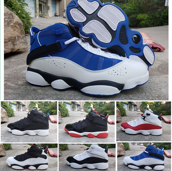 

6 6s шесть колец баскетбольные кроссовки jumpman concord взрослый зеленый ледяной спортзал красный конфетти космический джем мужская классич, Black