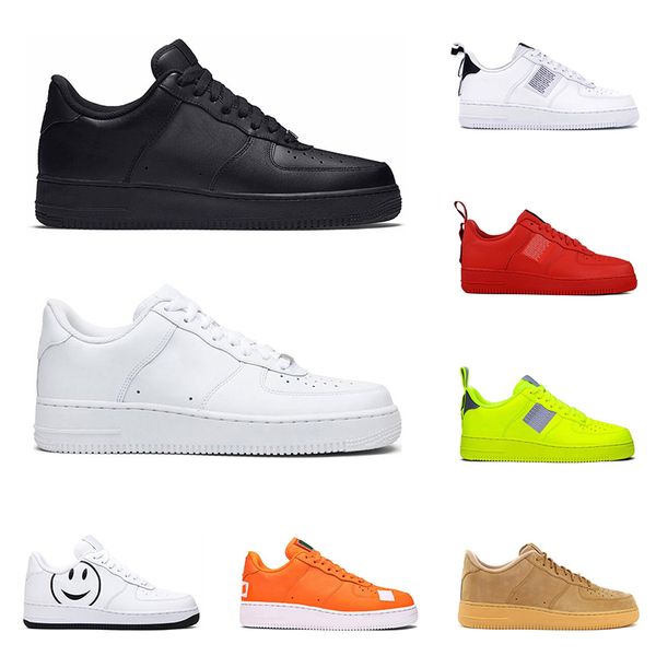 

2020 men women fashion platform sneakers utility black white triple volt red olive have a day flax mens casual skateboard shoes size 36-45