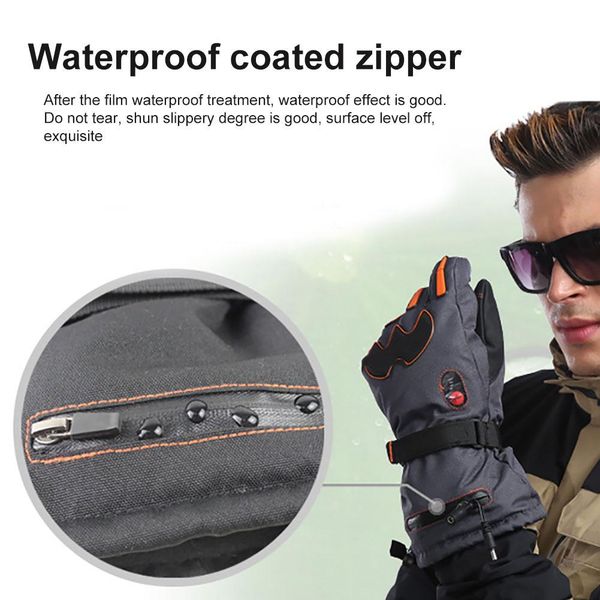

ski gloves waterproof windproof gloves with touch screen function heated for snowboard warm snowmobile unisex