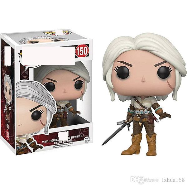 

cute funko pop game character the witcher 3 ciri vinyl action figure toys