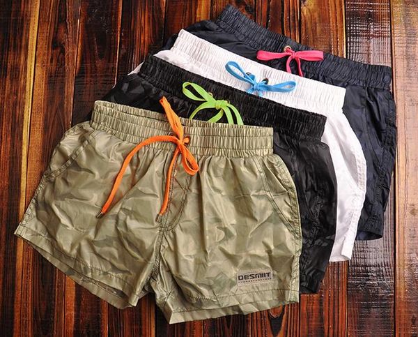 

2020 new fashion men's swimming shorts boxing pants camouflage thin speed dry men's beach surfing swimming trunks, White;black
