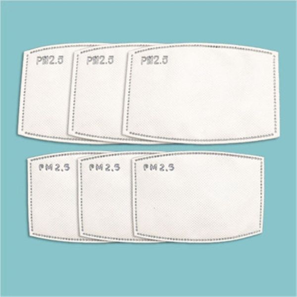 

dhl ship1 1 pcs pad wholesale 5 layers pm2.5 dustproof mask replacement insert pads breathable fy6014