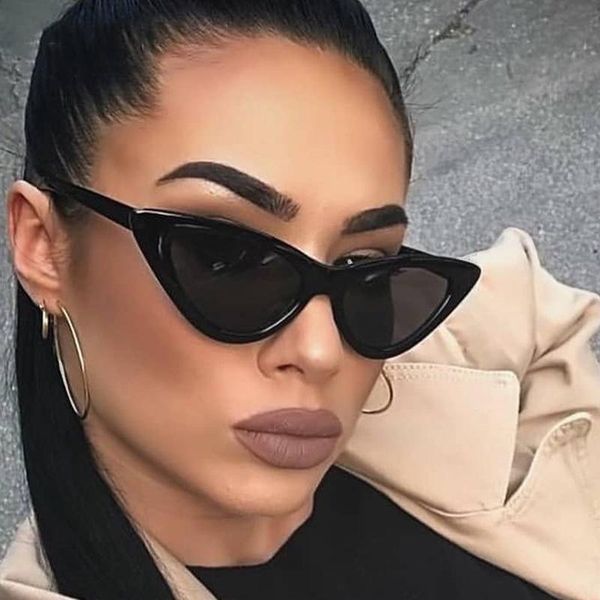

cat eye sunglasses women brand designer mirror black triangle sun glasses female lens shades for ladies eyewear uv400 aumjg