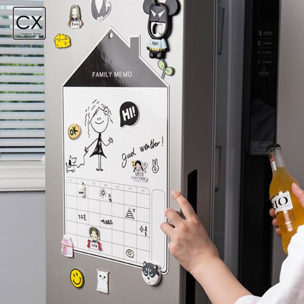 

soft magnetic refrigerator message board, cartoon douyin refrigerator stickers, decorative magnetic stickers, note stickers