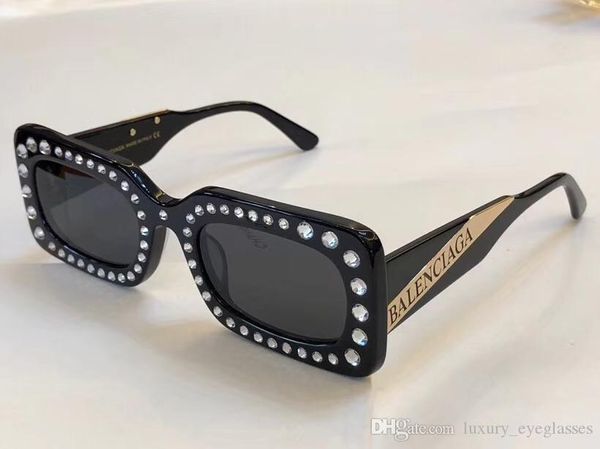 

2018 новая мода brand design дамы крупногабаритные cat eye солнцезащитные очки женщины алмазный кадр солнцезащитные очки женский uv400, White;black