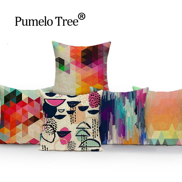 

geometric colorful cover cushion home cushions p pillowcase abstract print decorative cushions custom throw pillows