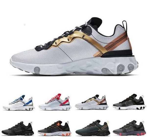 

solar red react element 55 total orange men running shoes for women designer sneakers sports couple trainer 55s sneakers 36-45