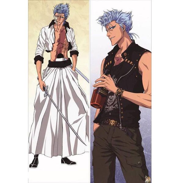 

new japanese bl male anime bleach grimmjow jaggerjack throw otaku dakimakura gifts bedding hugging body pillow case 150x50 cm