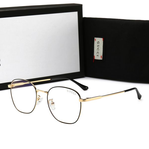 

brand men's sunglasses adumbral luxury glasses with full frame for men women plain designer sunglasses anti- blue light glass with box, White;black