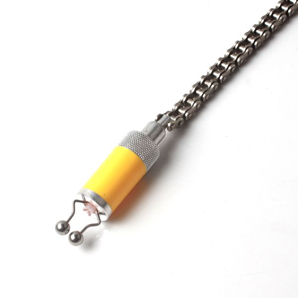 

fishing swinger steel chain stainless steel aluminum set swinger carp fishing indicator for bite alarm set yellow