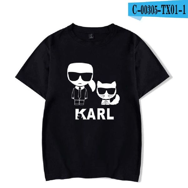 

smzy karl funny print casual t-shirts women homme clothes 2019 short cool tshirt oversized girls tshirt women t190601, White