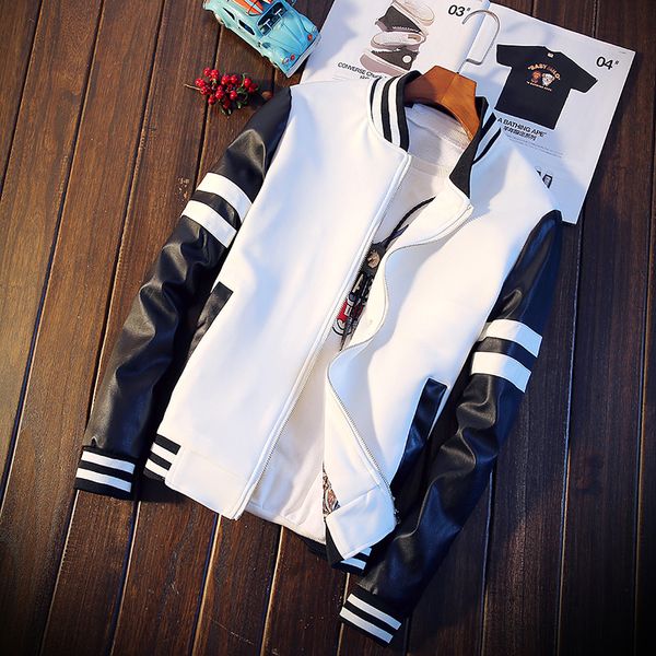

xmy3dwx 2018 new spring autumn men's jackets thin solid fashion coats male casual slim stand collar bomber jacket men overcoat, Black;brown