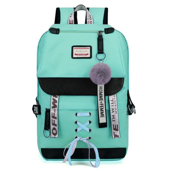 

girl fashion children school backpack cute girl school bag teen green outdoor bag lapwallet set female children handbag