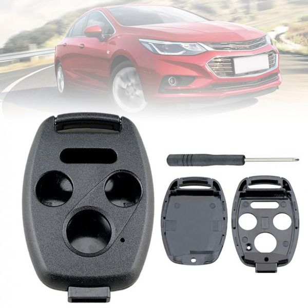 

3+1 buttons car remote key shell case with screwdriver fit for ex