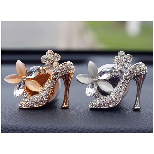 

simulation outlet shampoo car air conditioner decoration, high heels
