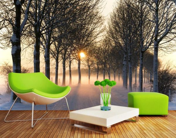 

dreamy woods 3d landscape background wall painting wallpaper for walls 3 d for living room