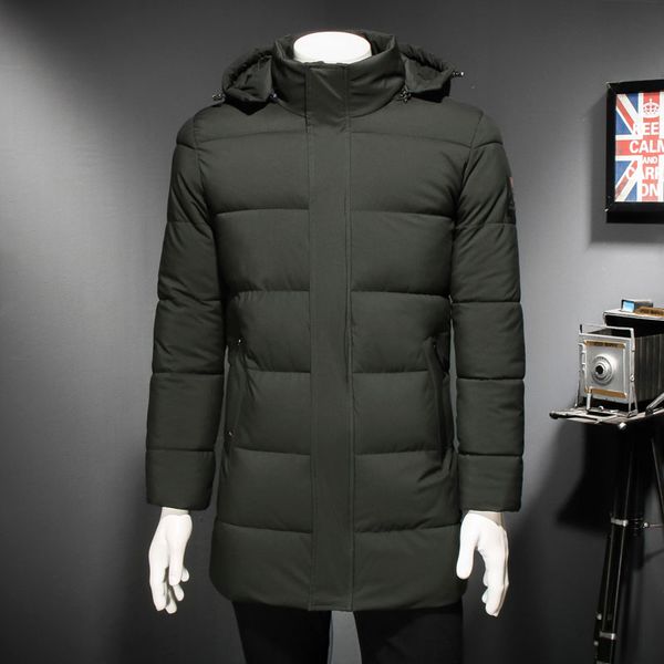 

30 c fit plus thick velvet down & parka coat 6xl 7xl 8xl 2019 warm winter jacket waterproof windproof men's windbreaker, Tan;black