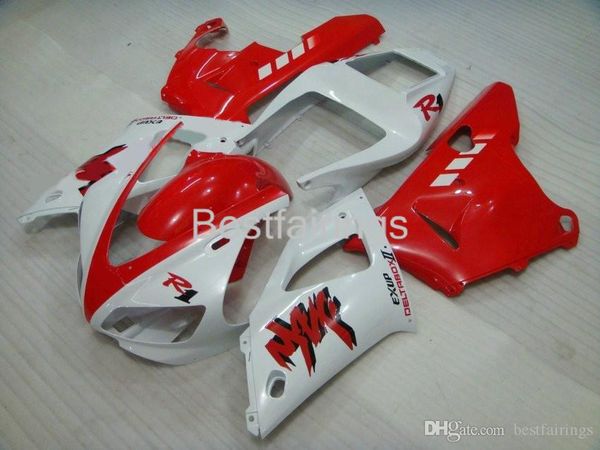 

zxmotor 7gifts fairing kit for yamaha r1 1998 1999 red white fairings yzf r1 98 99 vc25