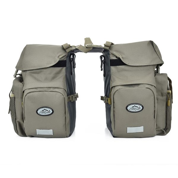 

local lion 50l outdoor cycling bicycles bag rear trunk luggage bike rear seat pannier reflectivs cycling two storage bag unisex