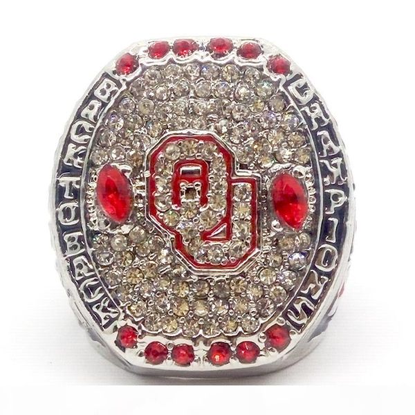 

2016 чемпионат оклахома sooners big 12 кольцо вентилятора подарков высокого качества оптовой продажи перевозка груза падения, Slivery;golden