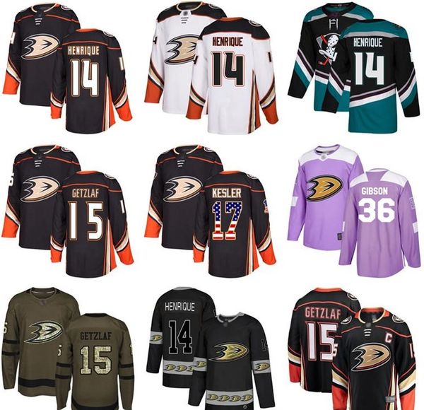 

пользовательские anaheim ducks джерси райан кеслер getzlaf рикард ракелл адам хенрик джон гибсон jakob silfverberg сша моды хоккейные свитер, Black;red
