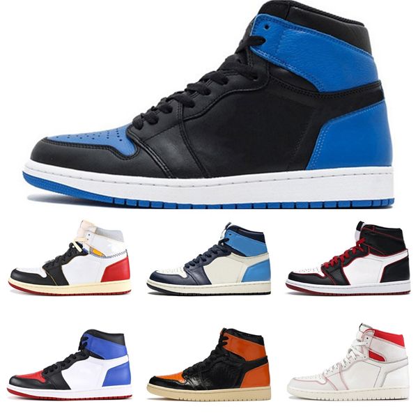 

1 1s jumpman mens basketbal shoes black satin 555088-060 gold toe royal gym red mens designer shoes #702