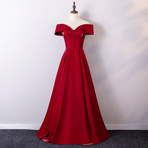 

elegant evening dress off the shoulder 2019 new fashion back lace up v neck prom dress formal banquet dresses, White;black