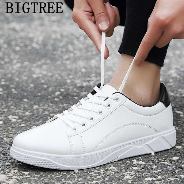 

leather shoes men white sneakers men shoes designer fashion erkek ayakkabi herren schuhe, Black